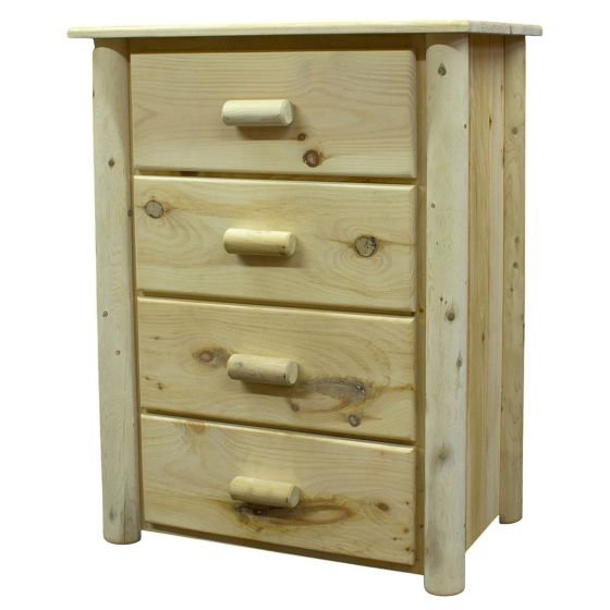LAKELAND FRONTIER 4 DRAWER LOG CHEST