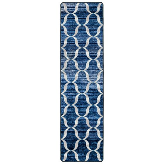 Lattice Blue Rug