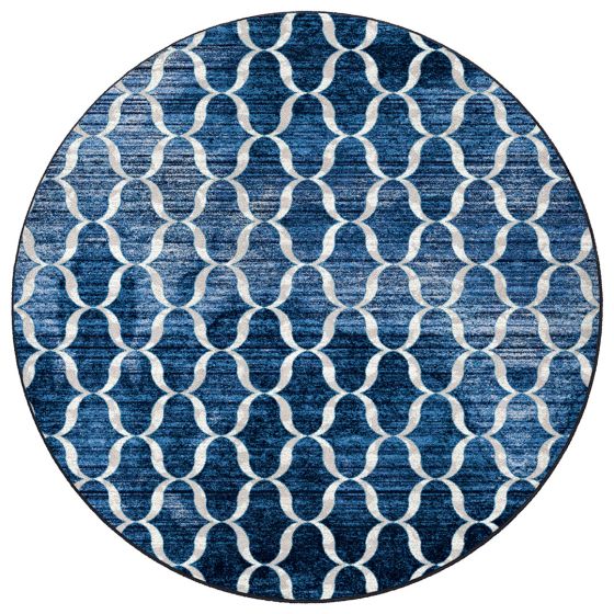 Lattice Blue Rug