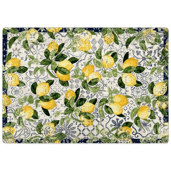 Lemon Bloom Entry Rug - Fresh Citrus