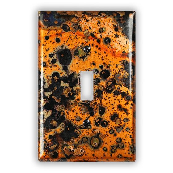 Leopard 1 Toggle Copper Switch Plate