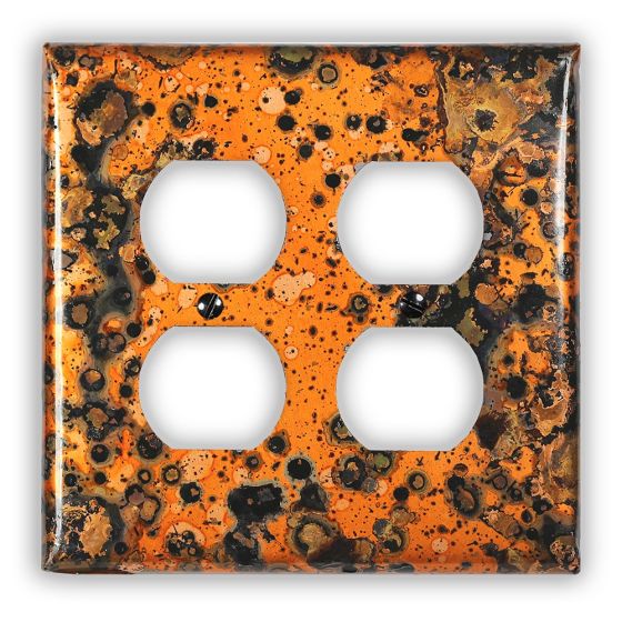 Leopard 2 Outlet Copper Switch Plate