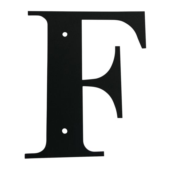 Wrought Iron House Letter F