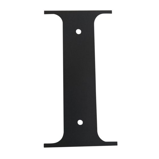 Wrought Iron House Letter I
