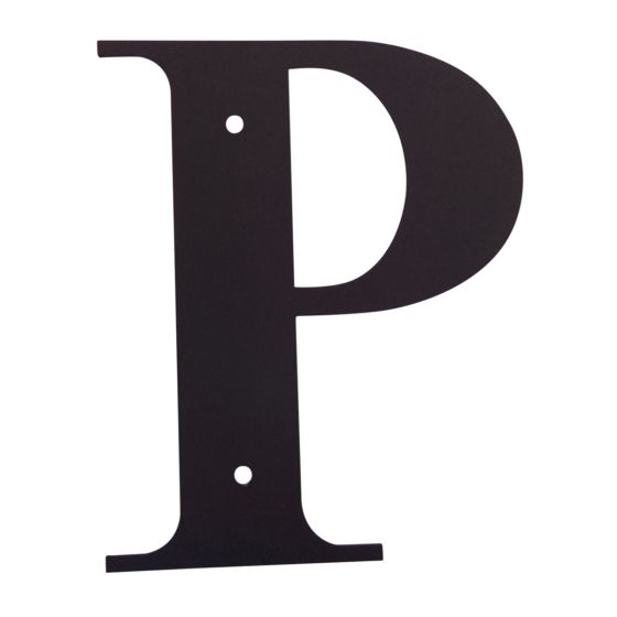 Wrought Iron House Letter P
