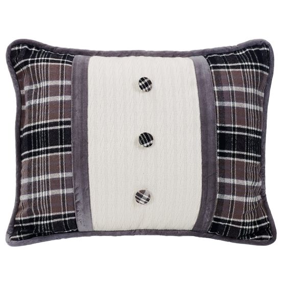 Whistler Oblong Pillow with Covered Button