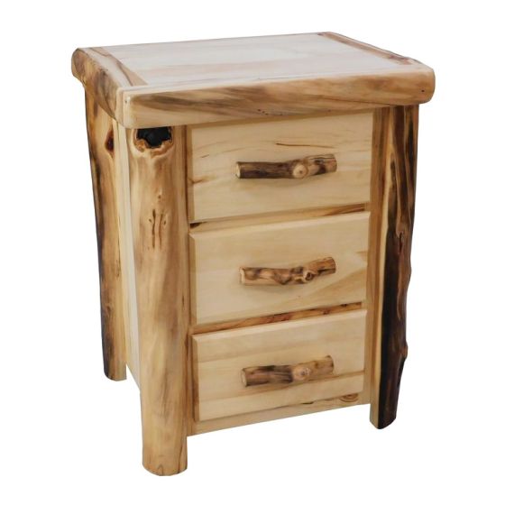 Flat Front-24inch-Natural Panel-Natural Log