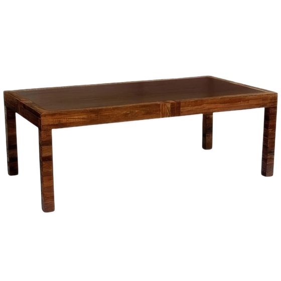 Mountain Modern Dining Table shown with Brown Mahogany top