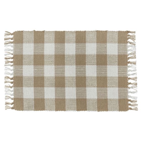 Natural Checkered Placemat