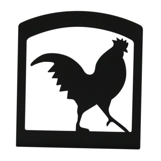 Wrought Iron Rooster Napkin Holder