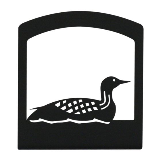 Wrought Iron Loon Napkin Holder