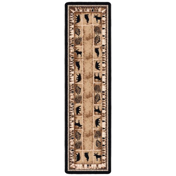Northern Wildlife Runner Rug - Brown Shades