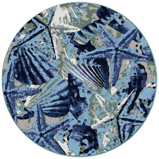 Ocean Mist Area Rug - Indigo