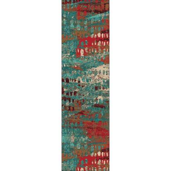 Forward Shift Turquoise Rug
