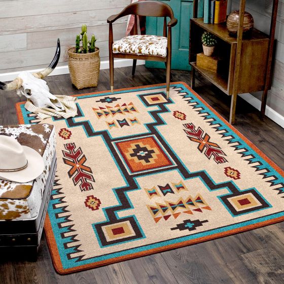 Old Crow Rug - Rust