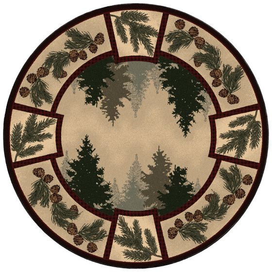 Pine Forest Area Rug - Maize