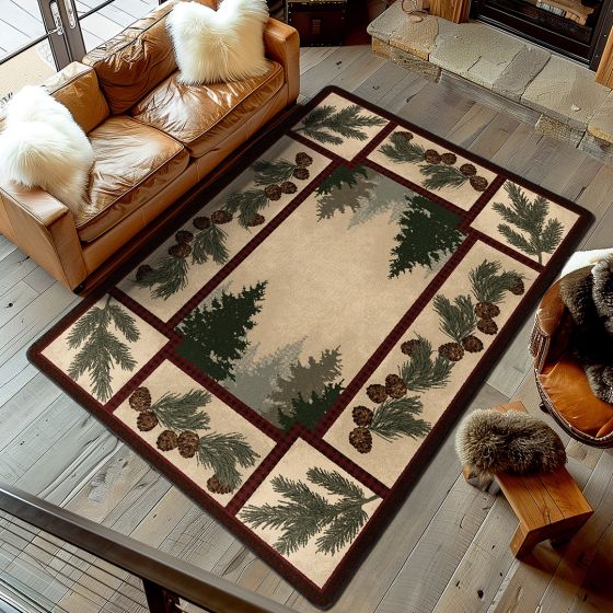 Pine Forest Rug - Maize