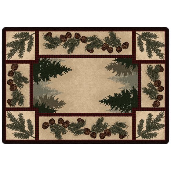 Pine Forest Entry Rug - Maize