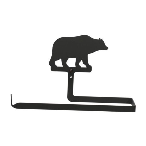 Wrought Iron Bear Paper Towel Holder