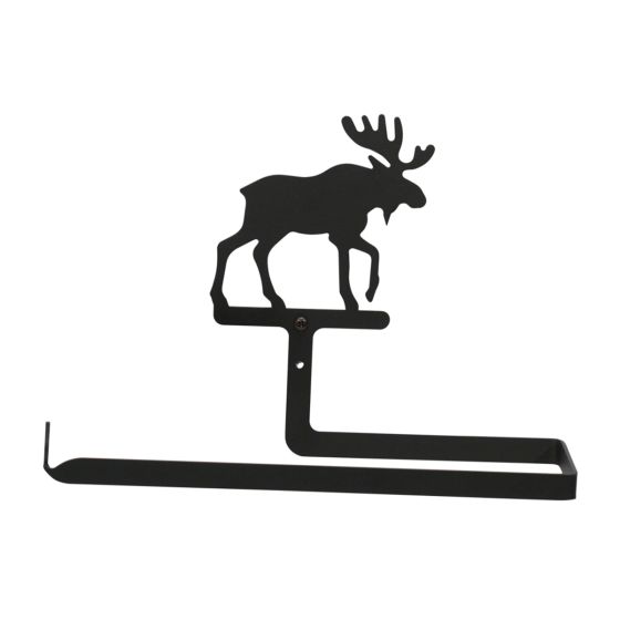 Wrought Iron Moose Paper Towel Holder
