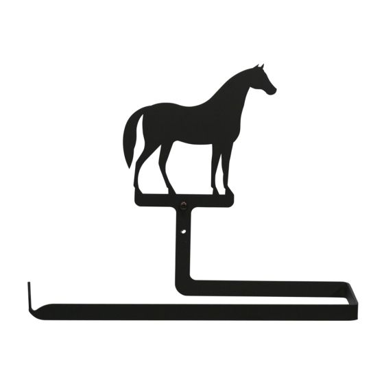 Wrought Iron Horse Paper Towel Holder