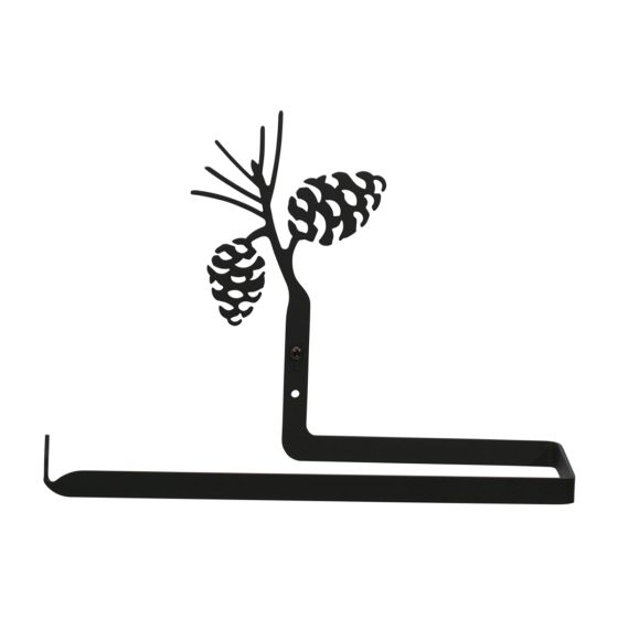 Wrought Iron Pinecone Paper Tower Holder