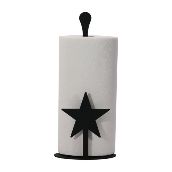 Wrought Iron Star Paper Towel Stand