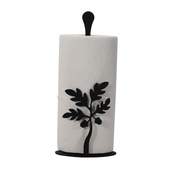 Wrought Iron Acorn Paper Towel Stand