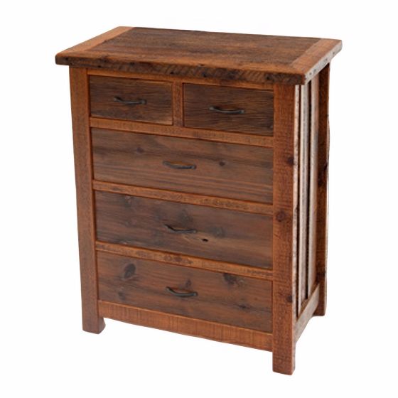 RECLAIMED HERITAGE RICHLAND 5 DRAWER BARN WOOD CHEST