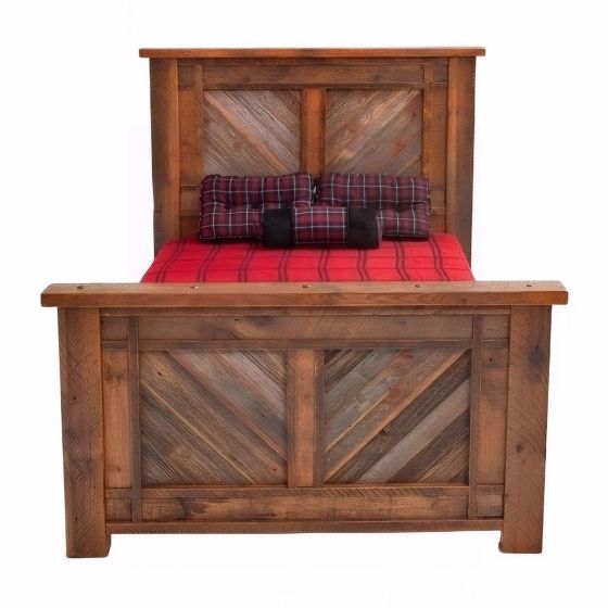 RECLAIMED HERITAGE SODA SPRINGS BARN WOOD BED