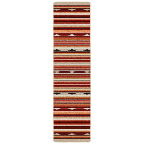 Remington Stripe Runner Rug - Red Multi
