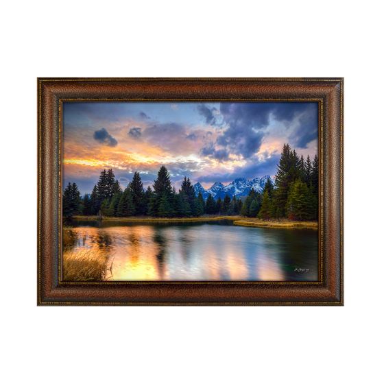 "Rivers' Edge" by Mitchell Mansanarez - 16" x 23" - #8235 Standard Frame