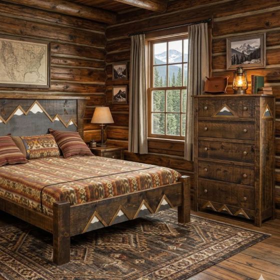 5 Drawer Chest: Some lifestyle images are created with AI for visualization purposes. Crafted from natural solid wood, each piece is unique and will vary.
