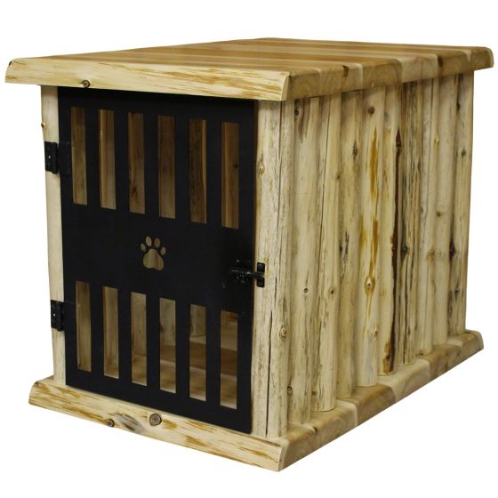 Rustic Valley Dog Crate End Table