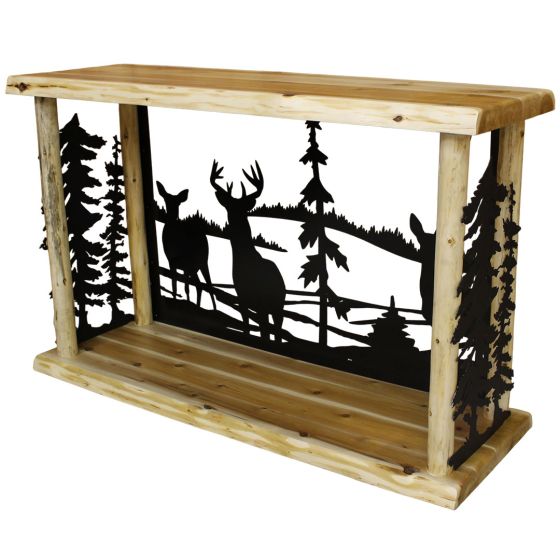 Rustic Valley Silhouette Sofa Table