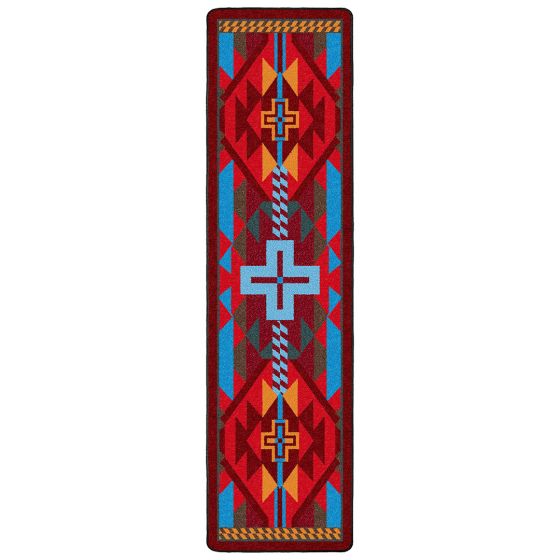 Rustic Cross Rug - Sunset