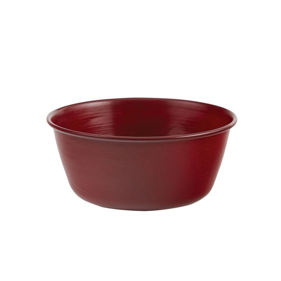Rustic Red Enamel Soup & Cereal Bowl