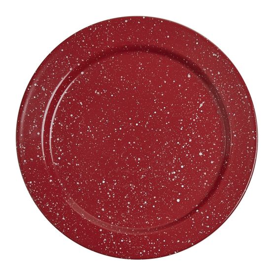 Rustic Red Granite Enamel Salad Plate