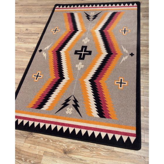 Fury Peaks Rug - Black Frame