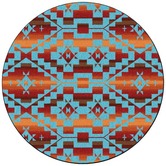 Sacred Trail Rug - Red Burst