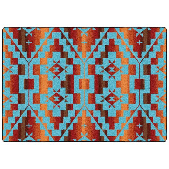 Sacred Trail Rug - Red Burst