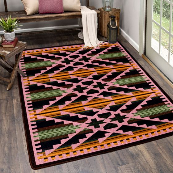 Saddle Blanket Rug - Periwinkle