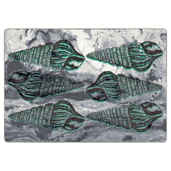 Sally Sold Rug - Gray & Aqua