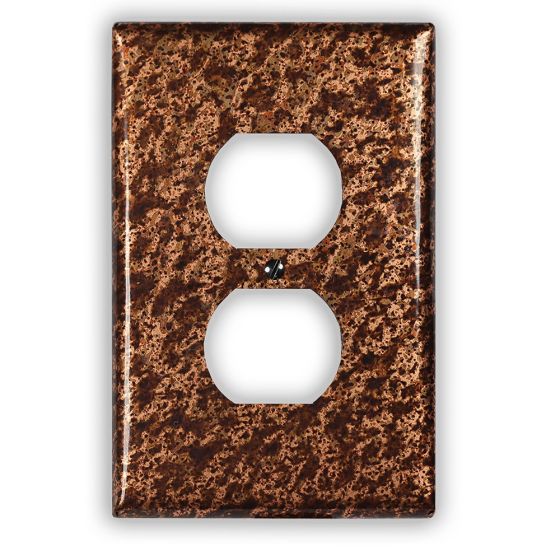Sandstorm 1 Outlet Copper Switch Plate
