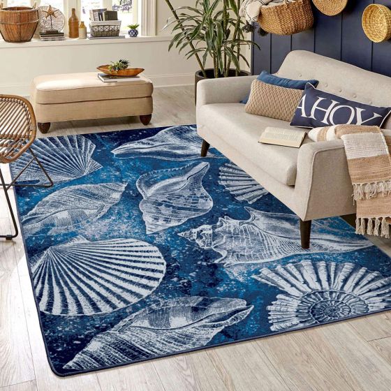 Shell Island Rug - Ultramarine