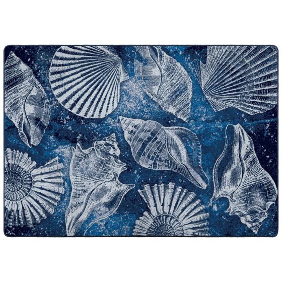 Shell Island Rug - Ultramarine