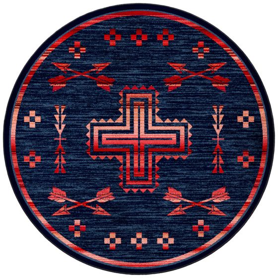 Shoot Me Straight Rug - Power Red