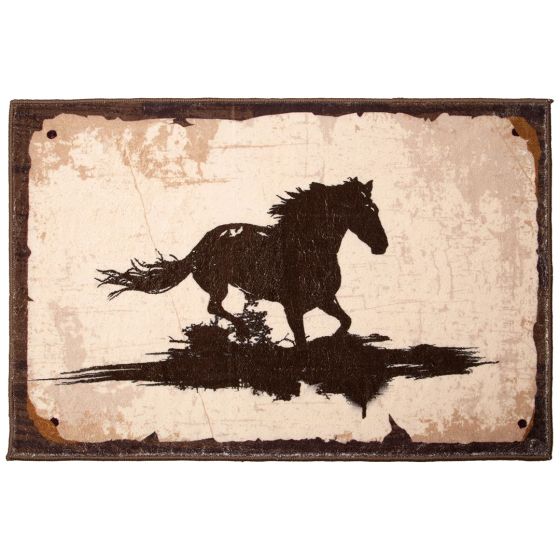 Running Horse Small Area Rug