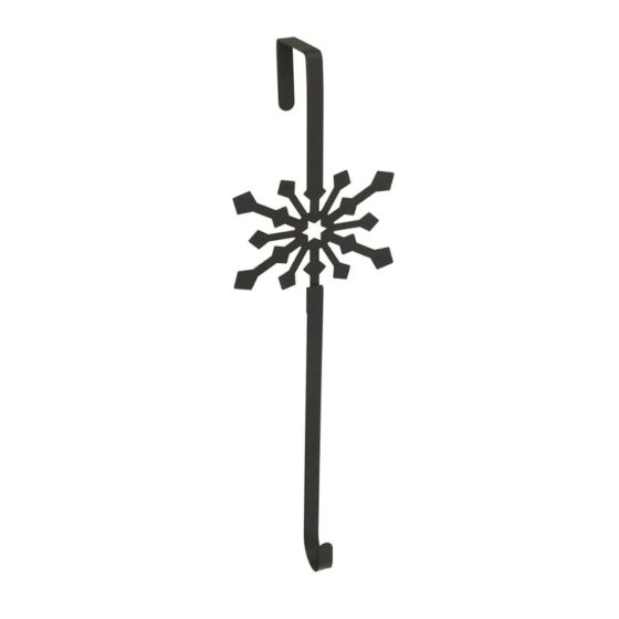 Wrought Iron Snowflake Wreath Hanger