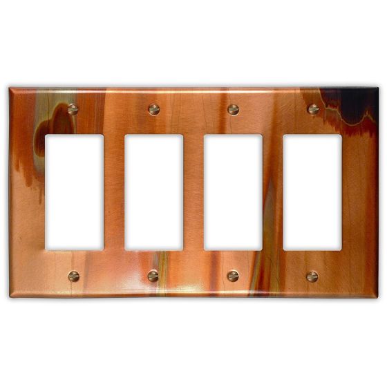 Stellar 4 Rocker/GFI Copper Switch Plate